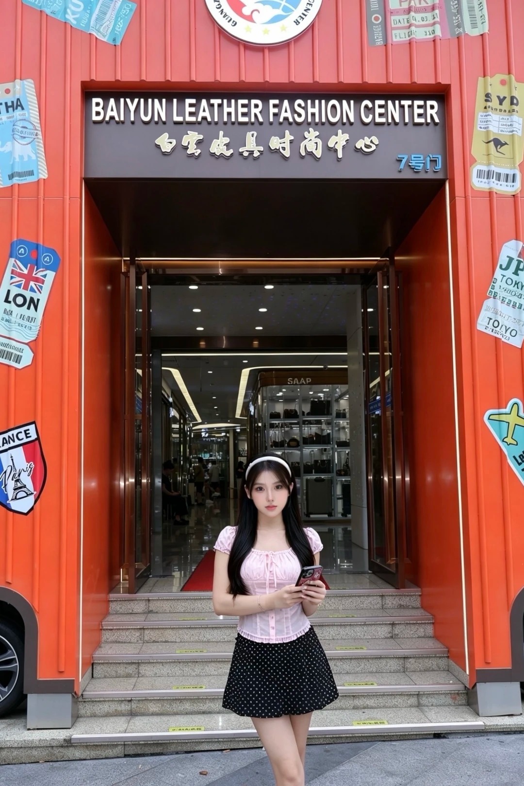 baiyun world city leather photos（Original shot, July 9, 2026） wholesale vendor in Guangzhou