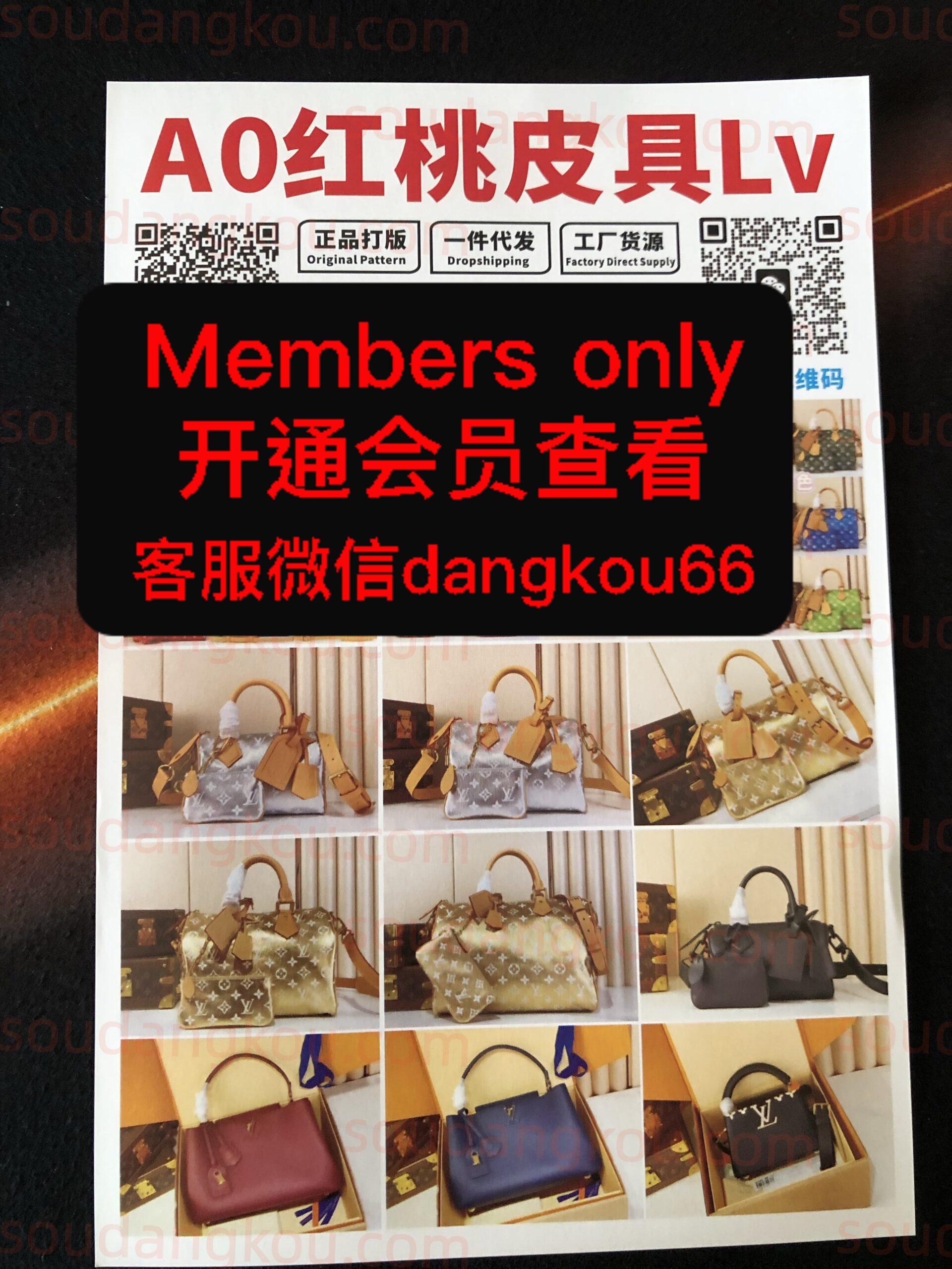 A0红桃皮具Lv wholesale vendor in Guangzhou