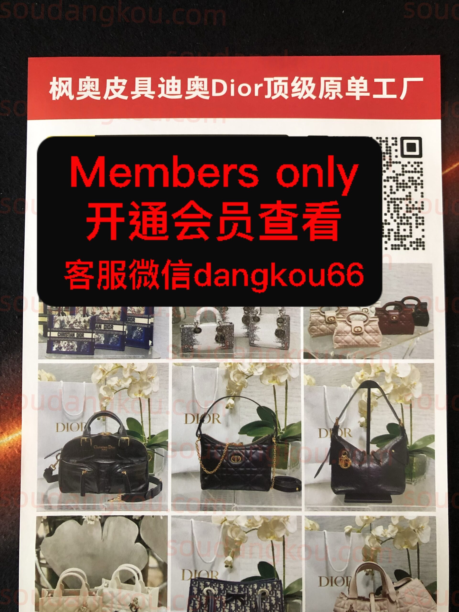 枫奥皮具迪奥Dior顶级原单工厂