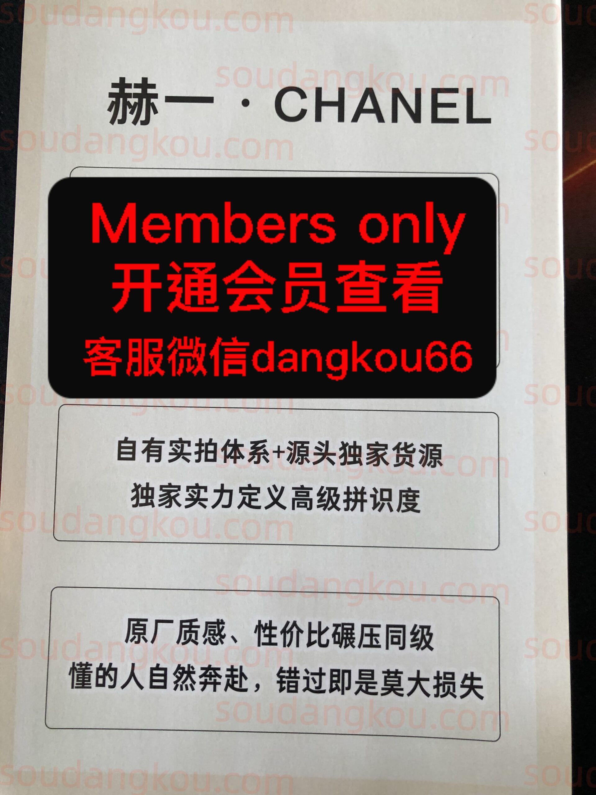 赫一·CHANEL wholesale vendor in Guangzhou